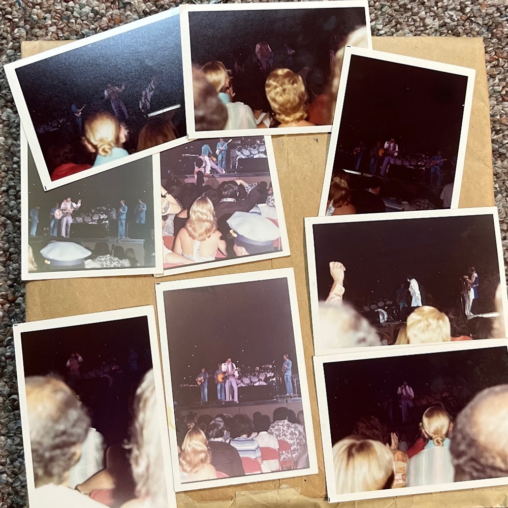 Vintage 70's Lot of 9 Elvis Presley Concert Photos